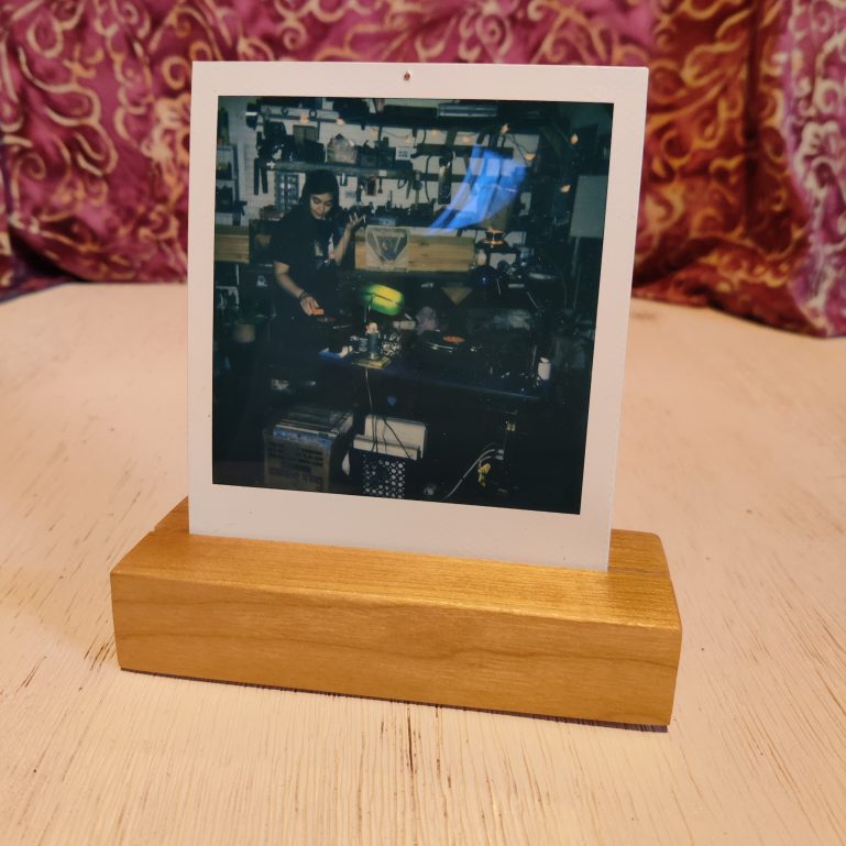 Polaroid Picture Stand Solid Wood Apple 1 Polaroid Picture Stand Solid Wood Apple 1